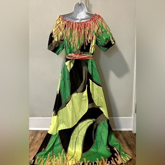 ETCETERA SENSATION Stretch Cotton Short Sleeve Long Dress w/Pockets M - Picture 6 of 12